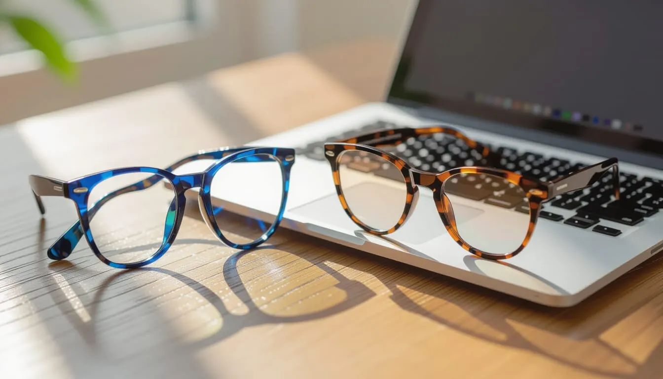 Blue-light filtering prescription lenses in Newtonville MA — The Optical Shop