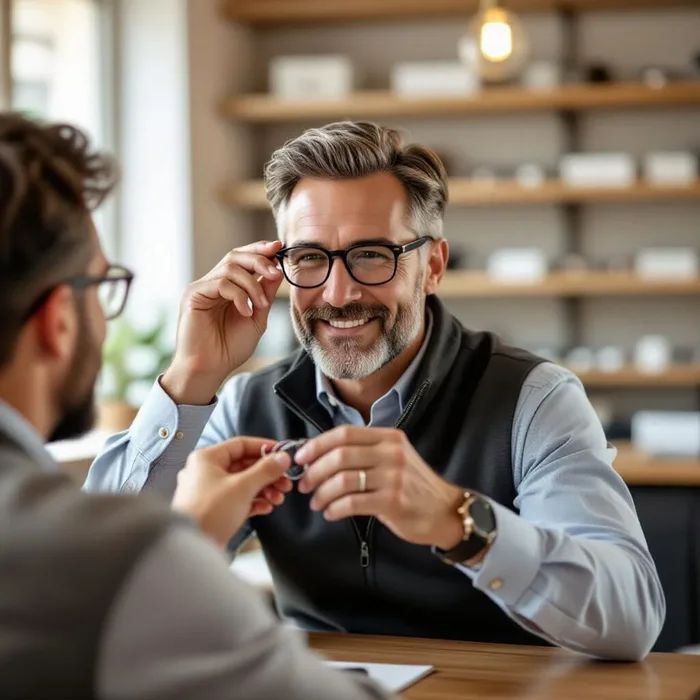Felix Shlosman R.D.O. and optical team at The Optical Shop Newtonville