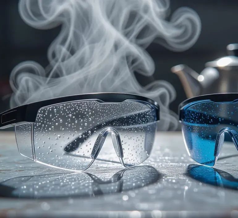 Anti-fog prescription safety glasses in Newtonville