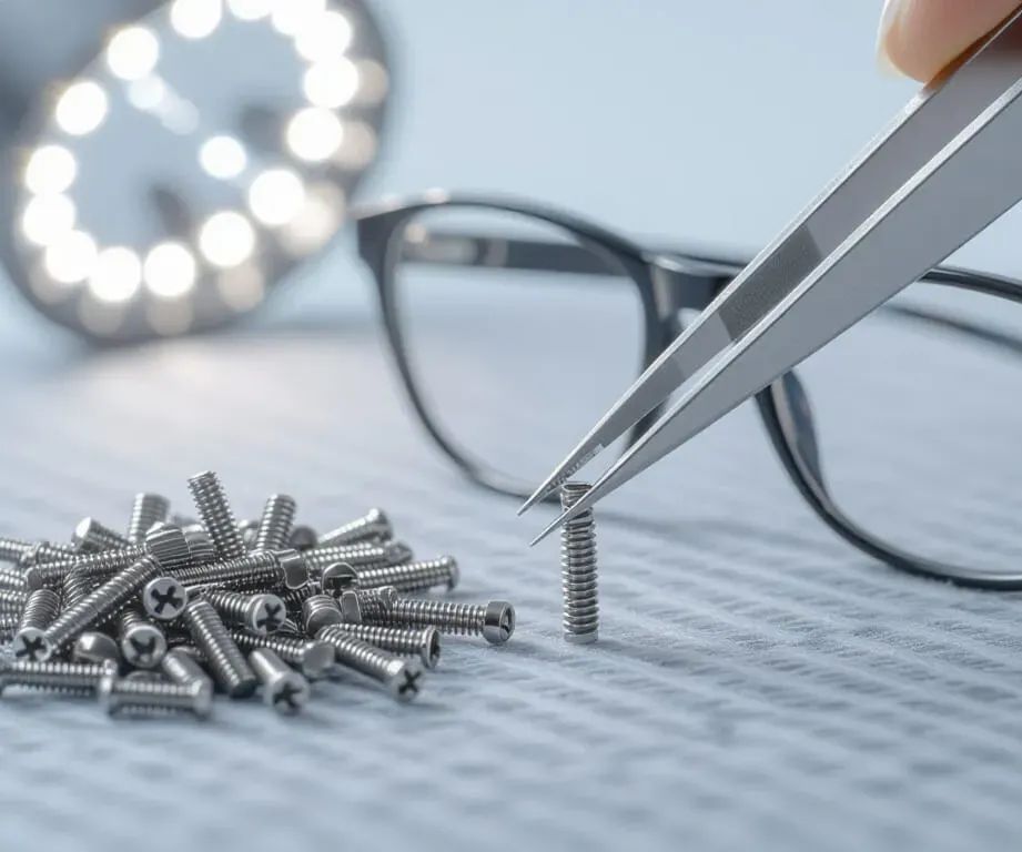 Eyeglass screw replacement service in Newtonville