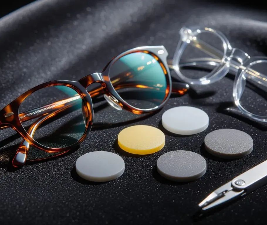 Eyeglass nose pad replacement in Newtonville