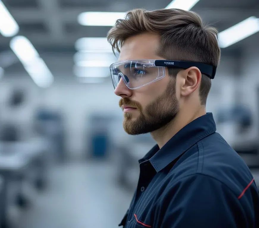 Wrap-around prescription safety goggles in Newtonville