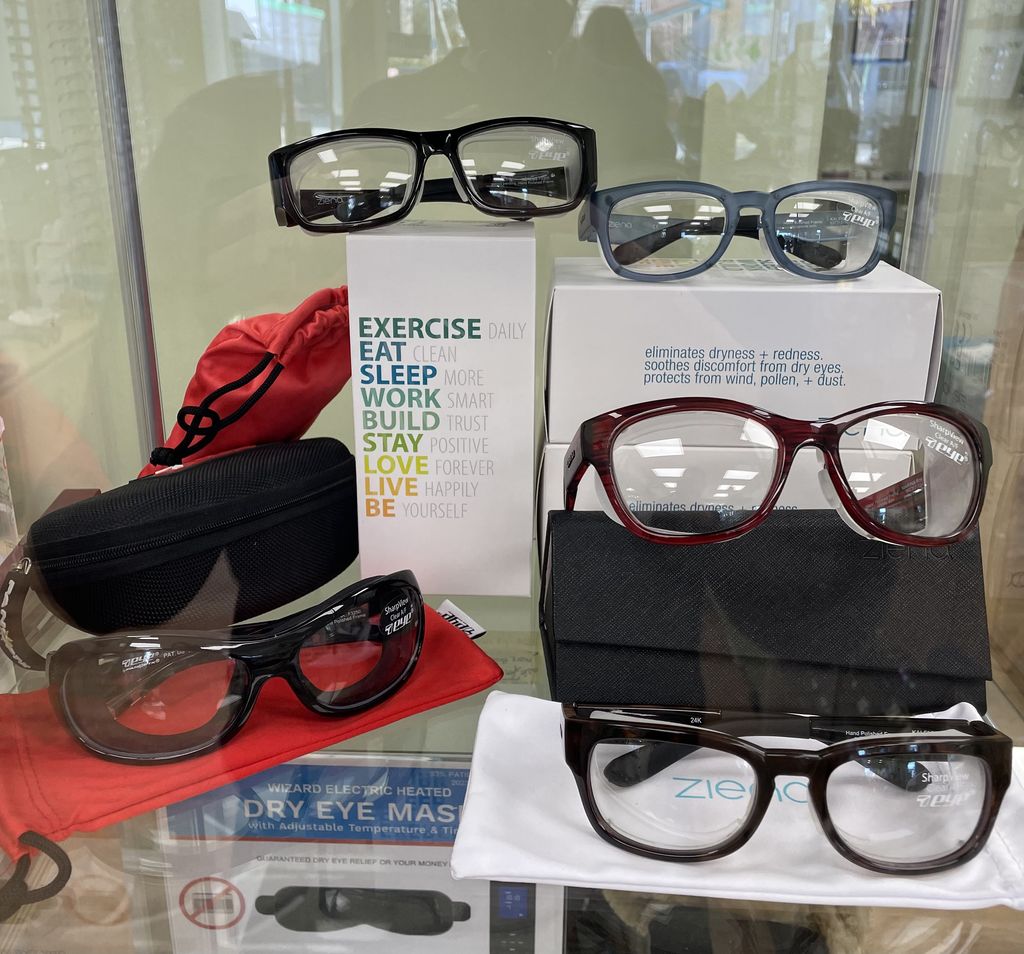 Ziena dry-eye wind-shield eyewear Ziena dry-eye wind-shield eyewear